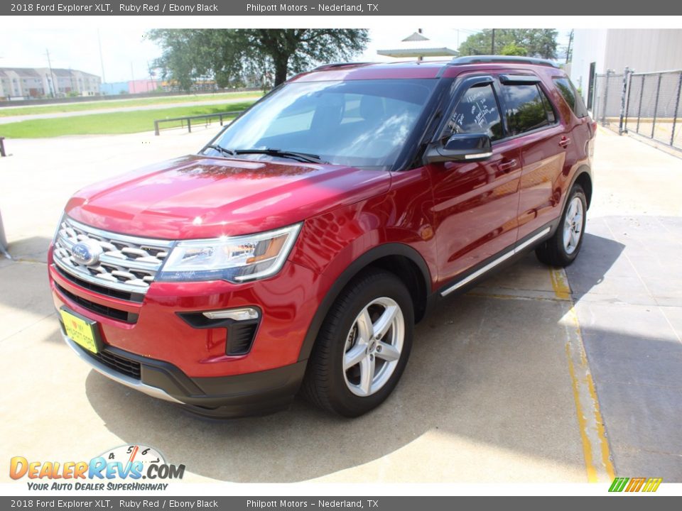 2018 Ford Explorer XLT Ruby Red / Ebony Black Photo #4