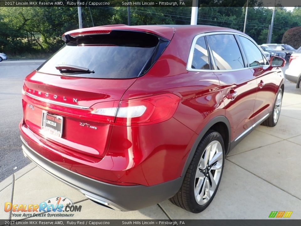 2017 Lincoln MKX Reserve AWD Ruby Red / Cappuccino Photo #6