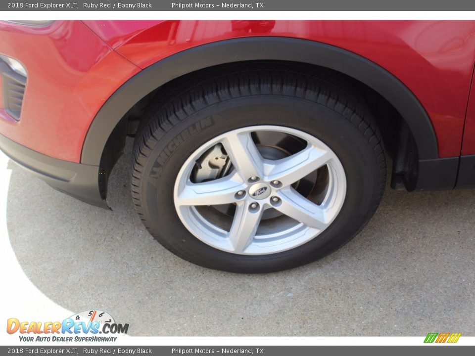 2018 Ford Explorer XLT Ruby Red / Ebony Black Photo #5
