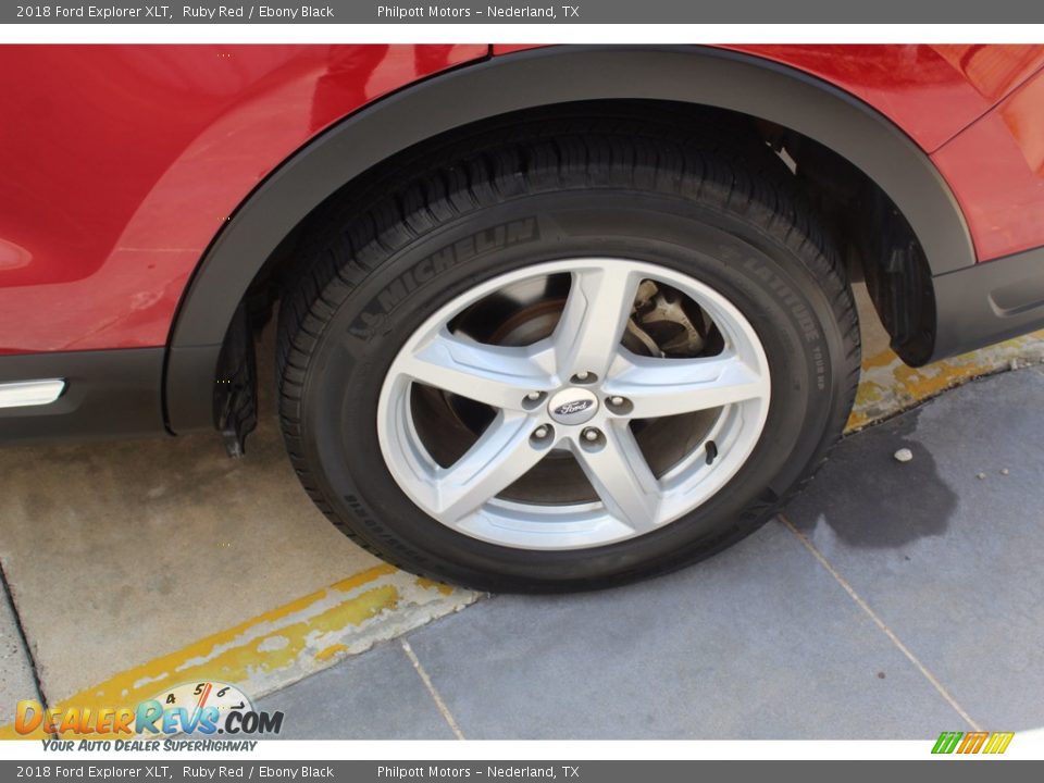 2018 Ford Explorer XLT Ruby Red / Ebony Black Photo #6