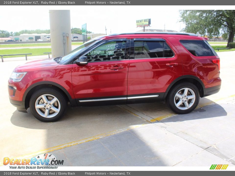 2018 Ford Explorer XLT Ruby Red / Ebony Black Photo #7