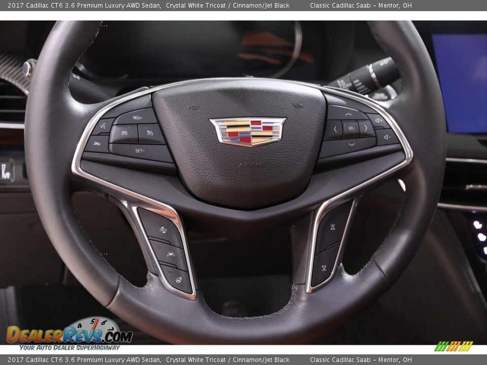 2017 Cadillac CT6 3.6 Premium Luxury AWD Sedan Steering Wheel Photo #7