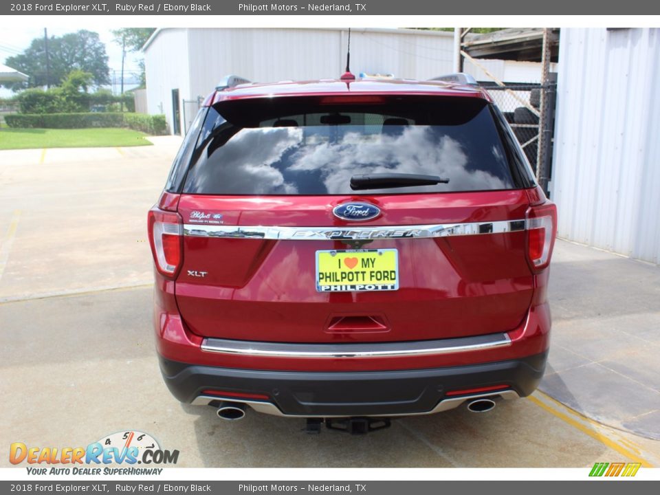 2018 Ford Explorer XLT Ruby Red / Ebony Black Photo #9