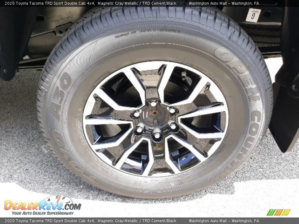 2020 Toyota Tacoma TRD Sport Double Cab 4x4 Magnetic Gray Metallic / TRD Cement/Black Photo #28