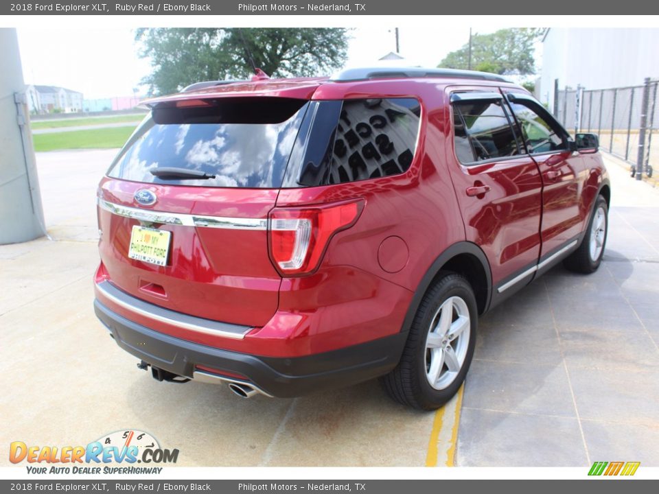 2018 Ford Explorer XLT Ruby Red / Ebony Black Photo #10