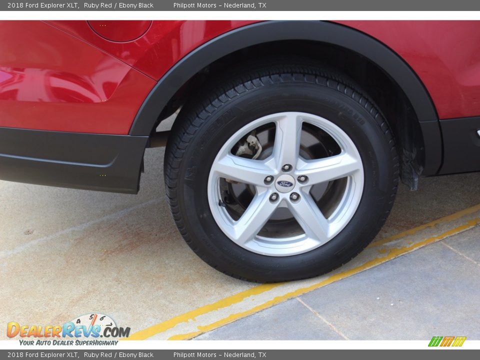 2018 Ford Explorer XLT Ruby Red / Ebony Black Photo #11