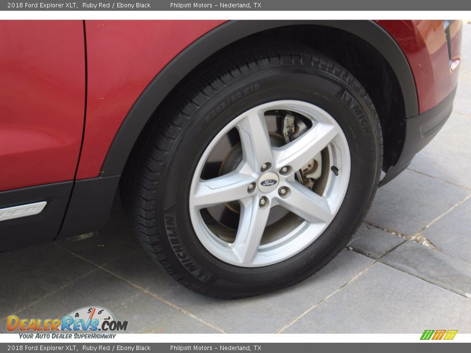 2018 Ford Explorer XLT Ruby Red / Ebony Black Photo #12
