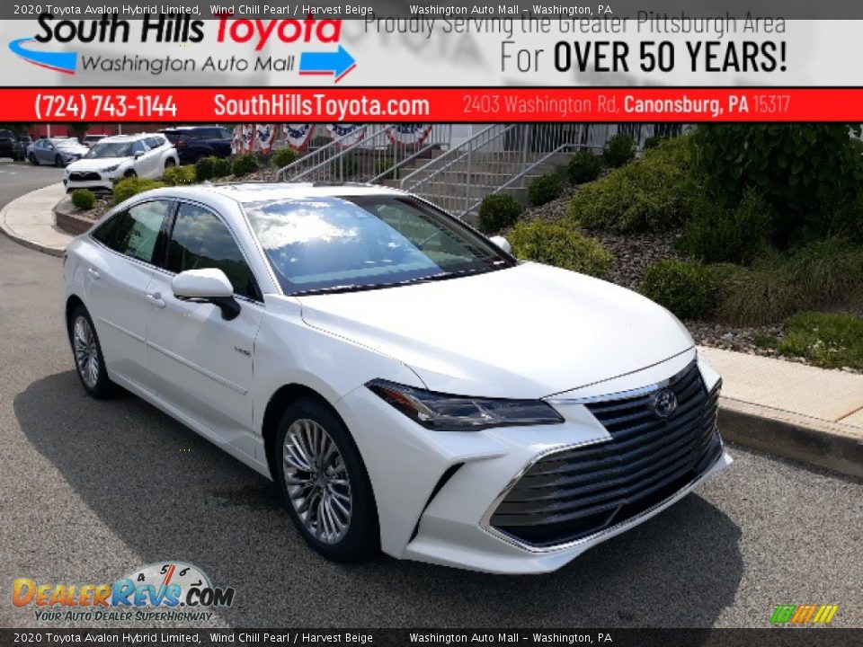 2020 Toyota Avalon Hybrid Limited Wind Chill Pearl / Harvest Beige Photo #1