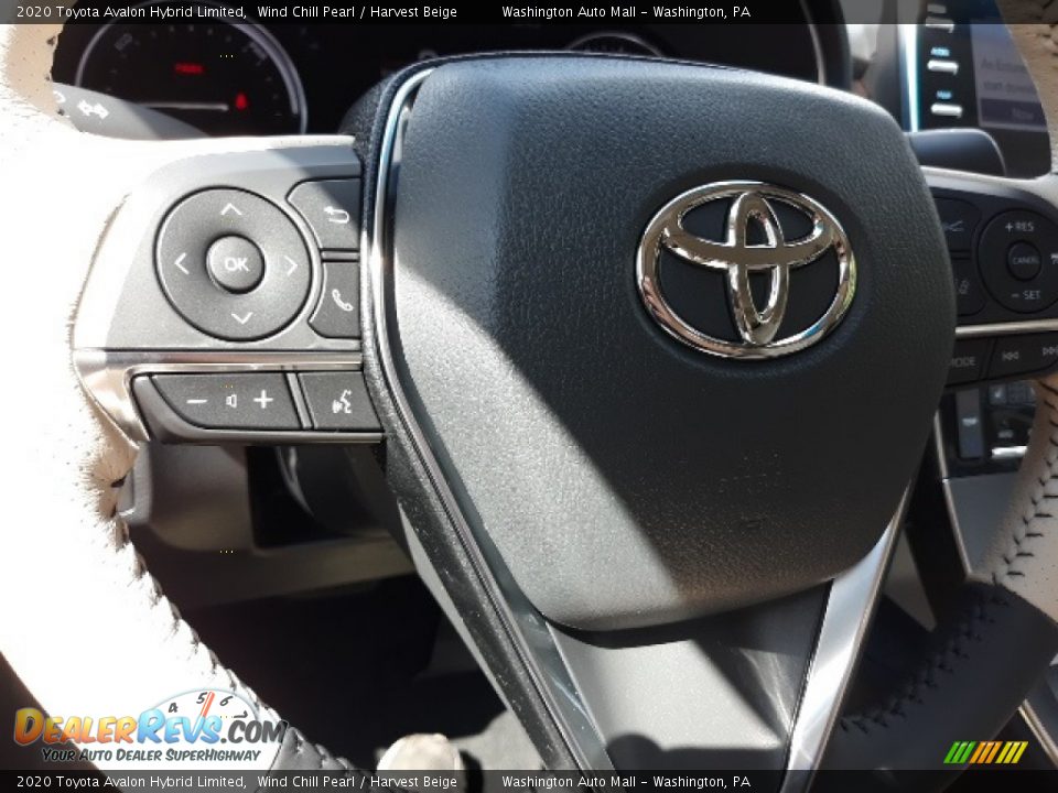 2020 Toyota Avalon Hybrid Limited Wind Chill Pearl / Harvest Beige Photo #4
