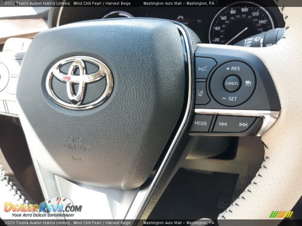 2020 Toyota Avalon Hybrid Limited Wind Chill Pearl / Harvest Beige Photo #5