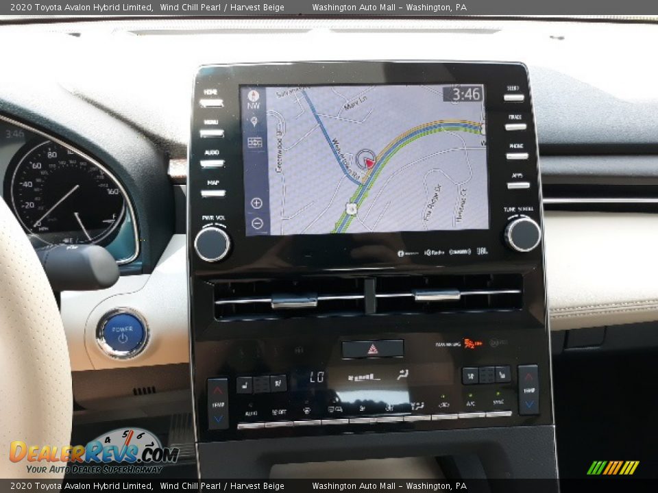 2020 Toyota Avalon Hybrid Limited Wind Chill Pearl / Harvest Beige Photo #6
