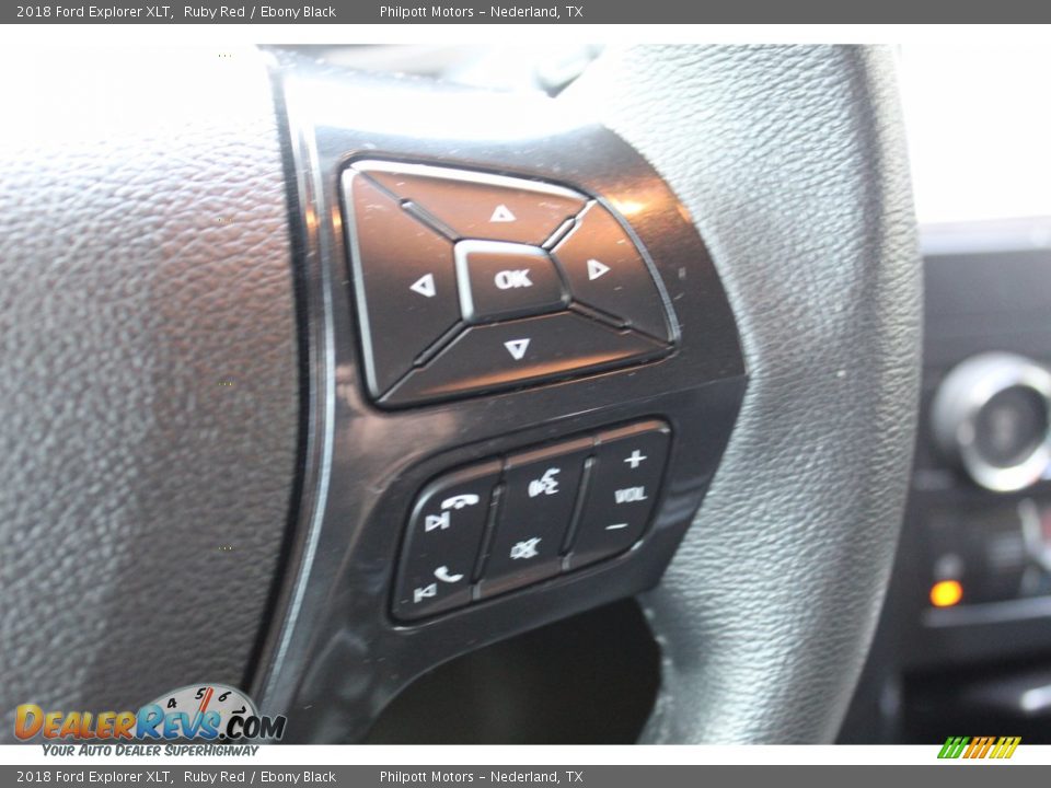 2018 Ford Explorer XLT Ruby Red / Ebony Black Photo #17