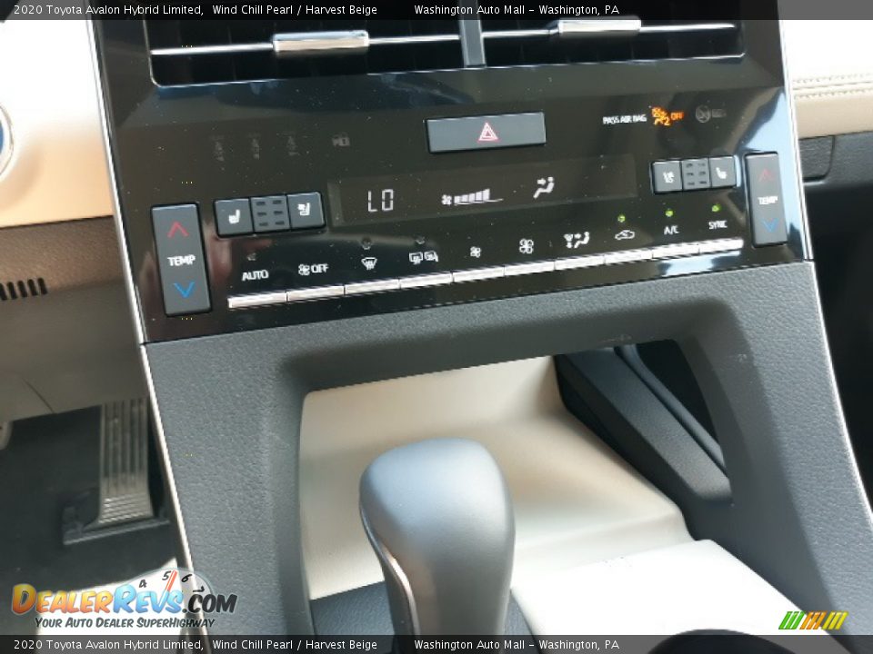 2020 Toyota Avalon Hybrid Limited Wind Chill Pearl / Harvest Beige Photo #8