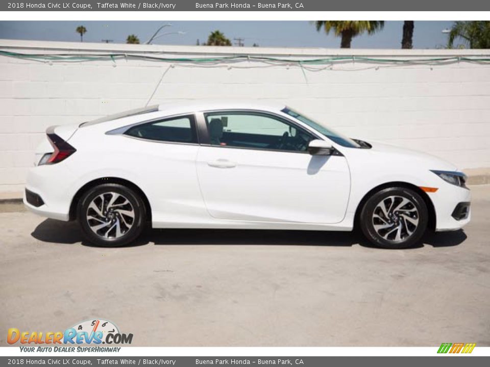 2018 Honda Civic LX Coupe Taffeta White / Black/Ivory Photo #14