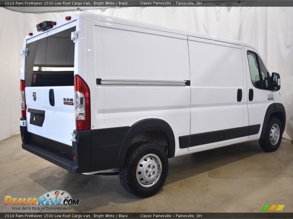 2019 Ram ProMaster 1500 Low Roof Cargo Van Bright White / Black Photo #2