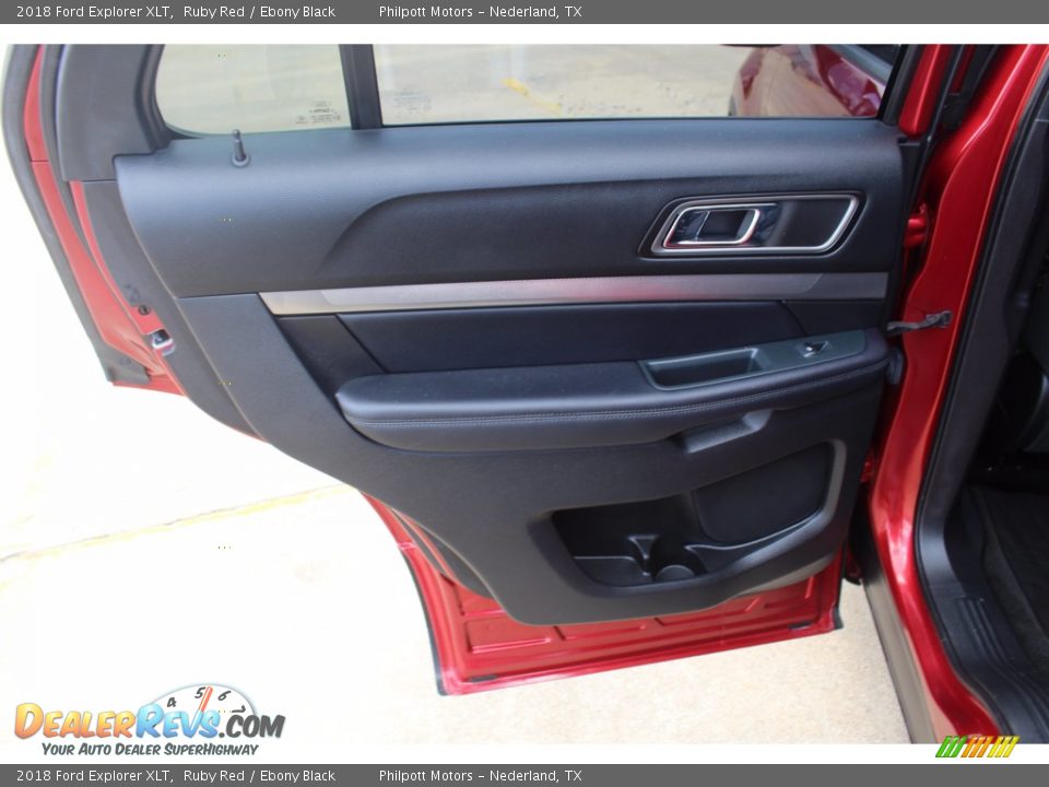 2018 Ford Explorer XLT Ruby Red / Ebony Black Photo #24