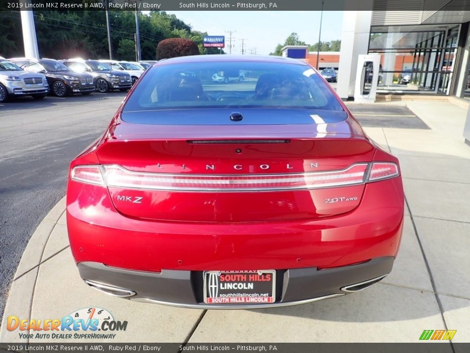 2019 Lincoln MKZ Reserve II AWD Ruby Red / Ebony Photo #4