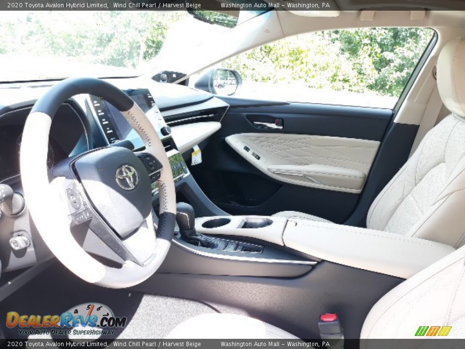 2020 Toyota Avalon Hybrid Limited Wind Chill Pearl / Harvest Beige Photo #17
