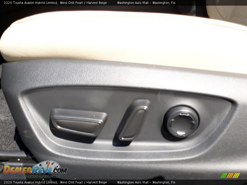 2020 Toyota Avalon Hybrid Limited Wind Chill Pearl / Harvest Beige Photo #20