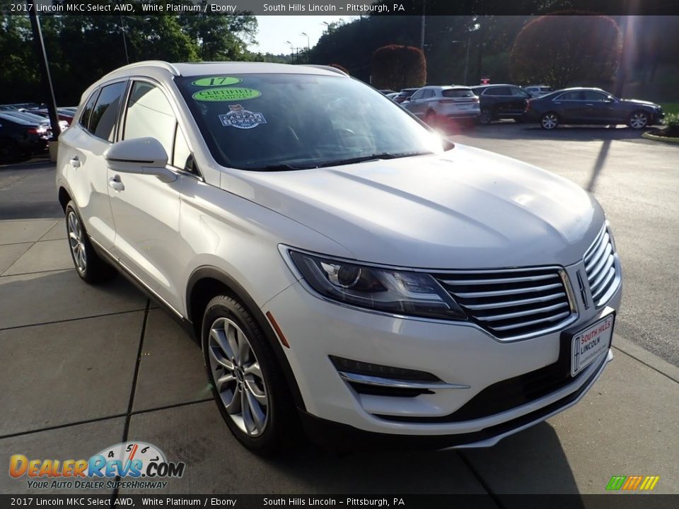 2017 Lincoln MKC Select AWD White Platinum / Ebony Photo #7