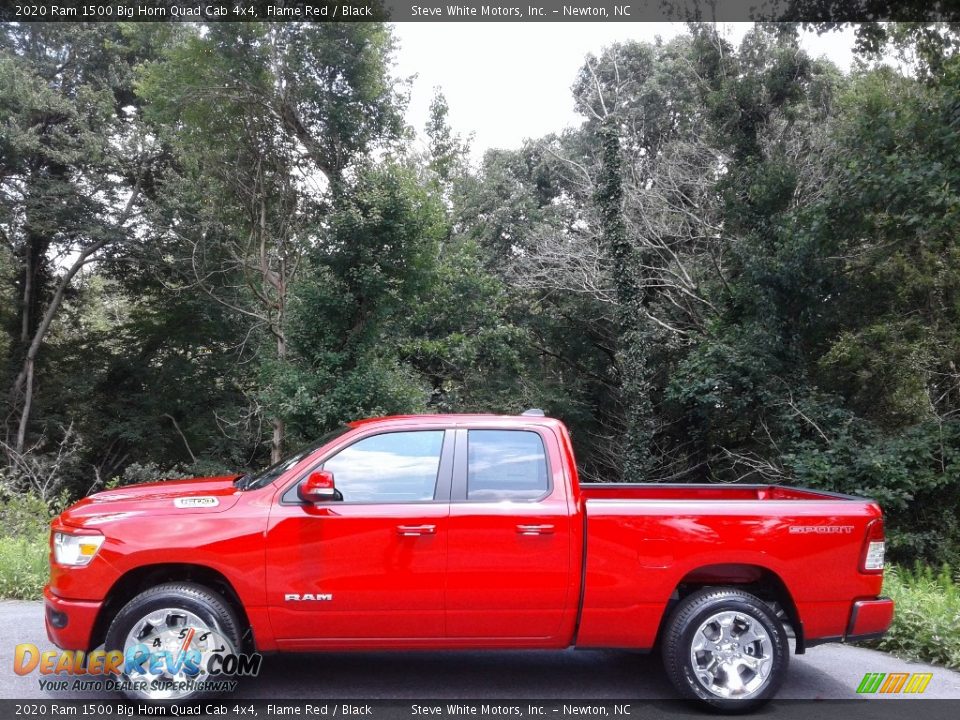 2020 Ram 1500 Big Horn Quad Cab 4x4 Flame Red / Black Photo #2