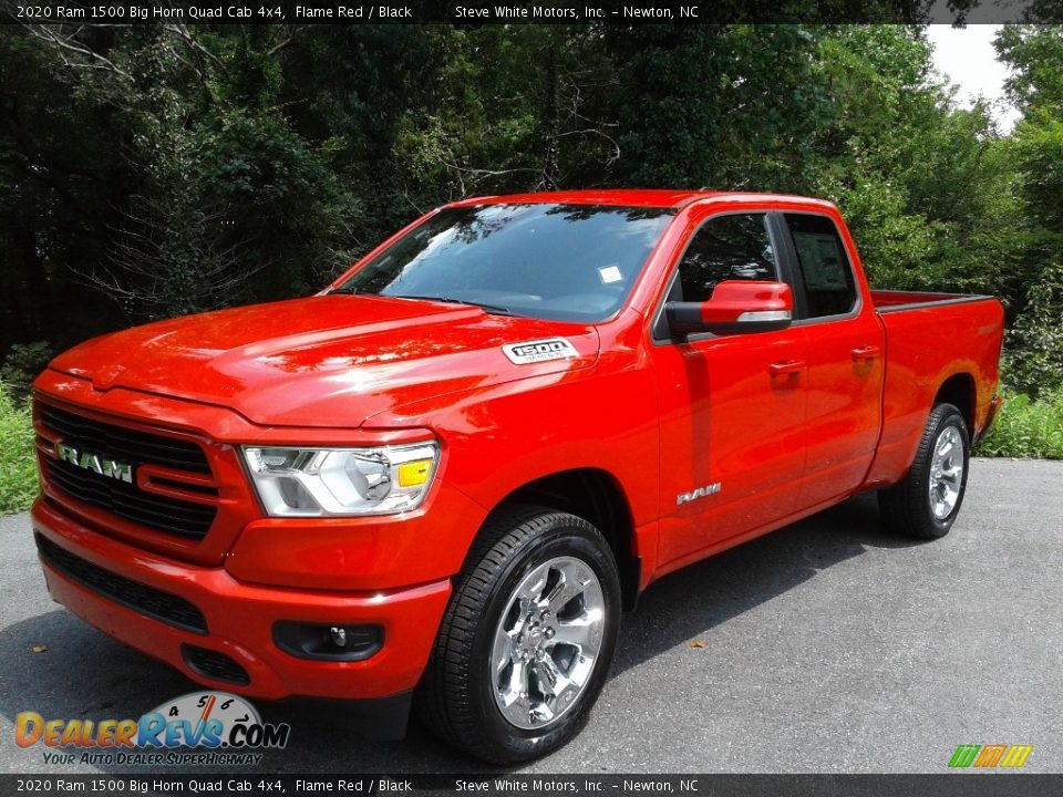 2020 Ram 1500 Big Horn Quad Cab 4x4 Flame Red / Black Photo #3