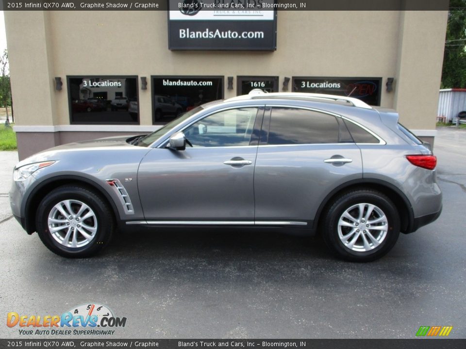 2015 Infiniti QX70 AWD Graphite Shadow / Graphite Photo #1