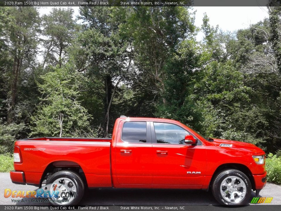 2020 Ram 1500 Big Horn Quad Cab 4x4 Flame Red / Black Photo #6