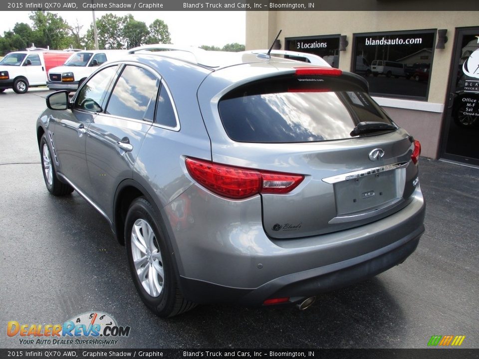 2015 Infiniti QX70 AWD Graphite Shadow / Graphite Photo #3