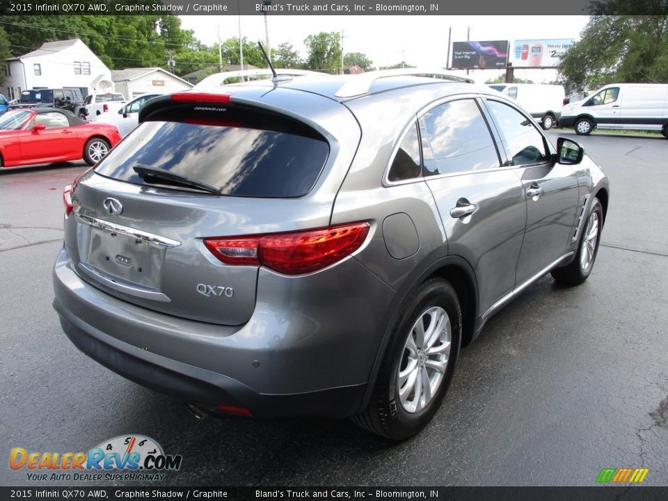 2015 Infiniti QX70 AWD Graphite Shadow / Graphite Photo #4