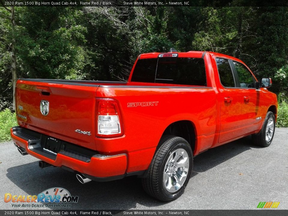 2020 Ram 1500 Big Horn Quad Cab 4x4 Flame Red / Black Photo #7