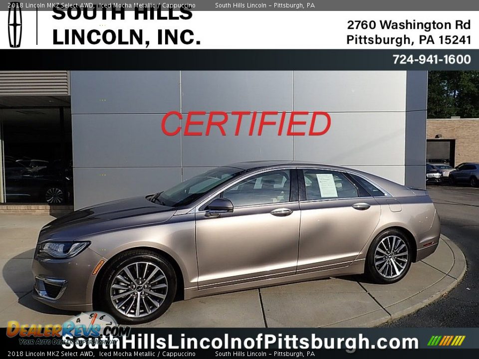 2018 Lincoln MKZ Select AWD Iced Mocha Metallic / Cappuccino Photo #1