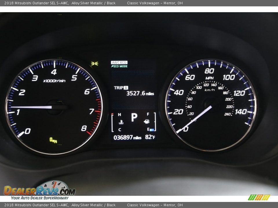 2018 Mitsubishi Outlander SEL S-AWC Alloy Silver Metallic / Black Photo #8