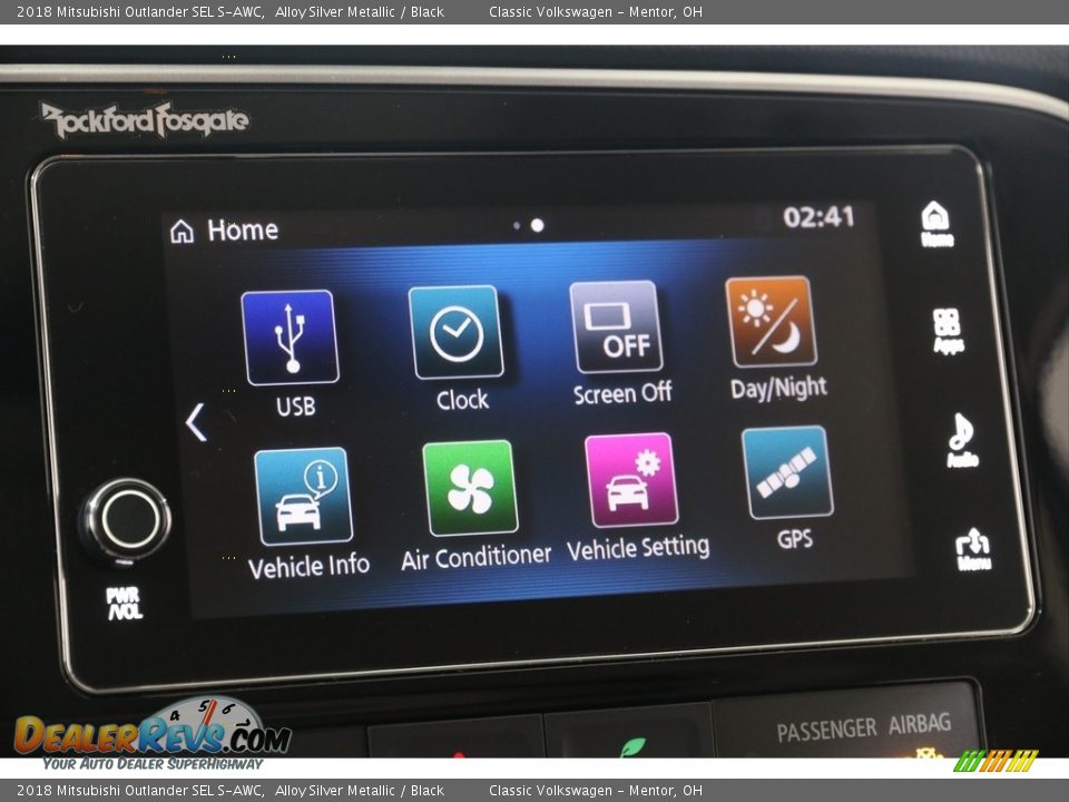 2018 Mitsubishi Outlander SEL S-AWC Alloy Silver Metallic / Black Photo #11