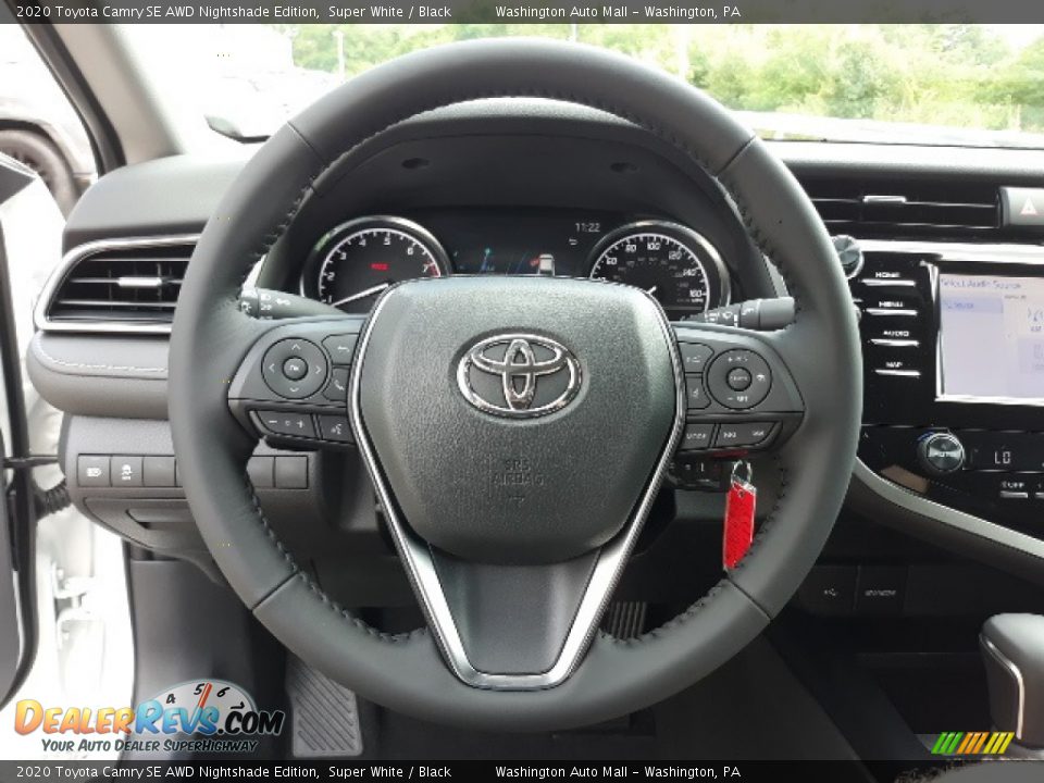 2020 Toyota Camry SE AWD Nightshade Edition Steering Wheel Photo #12