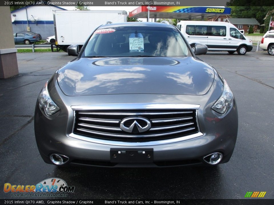 2015 Infiniti QX70 AWD Graphite Shadow / Graphite Photo #30