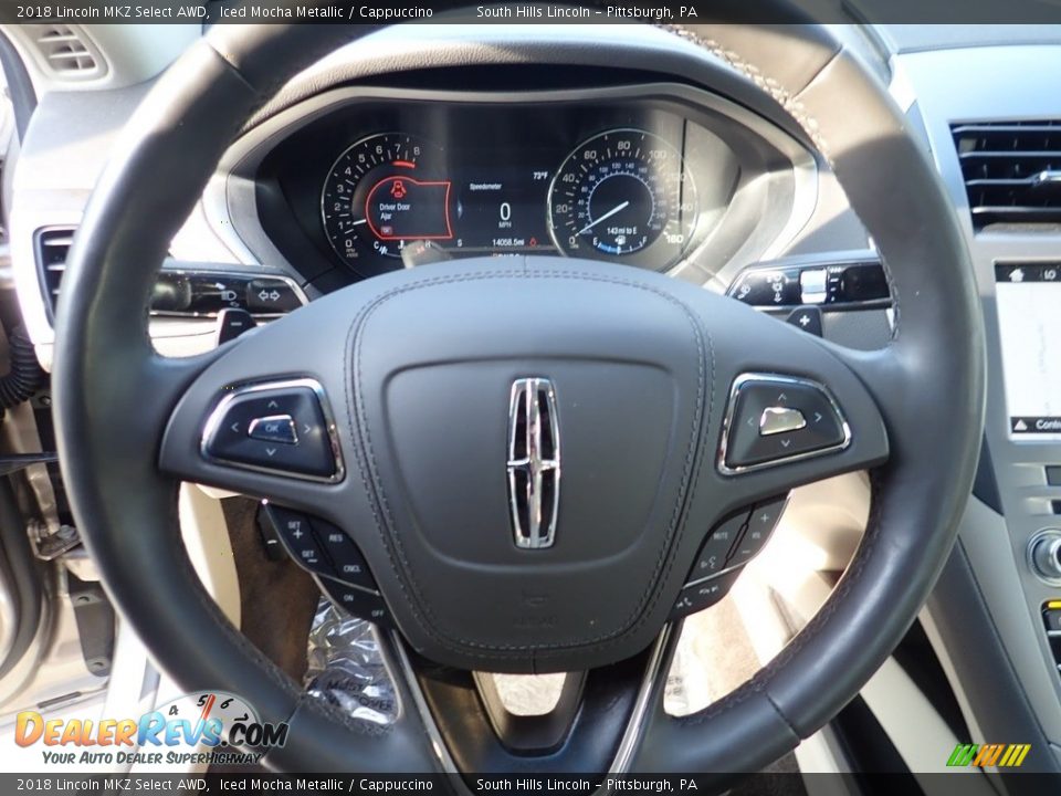 2018 Lincoln MKZ Select AWD Steering Wheel Photo #20