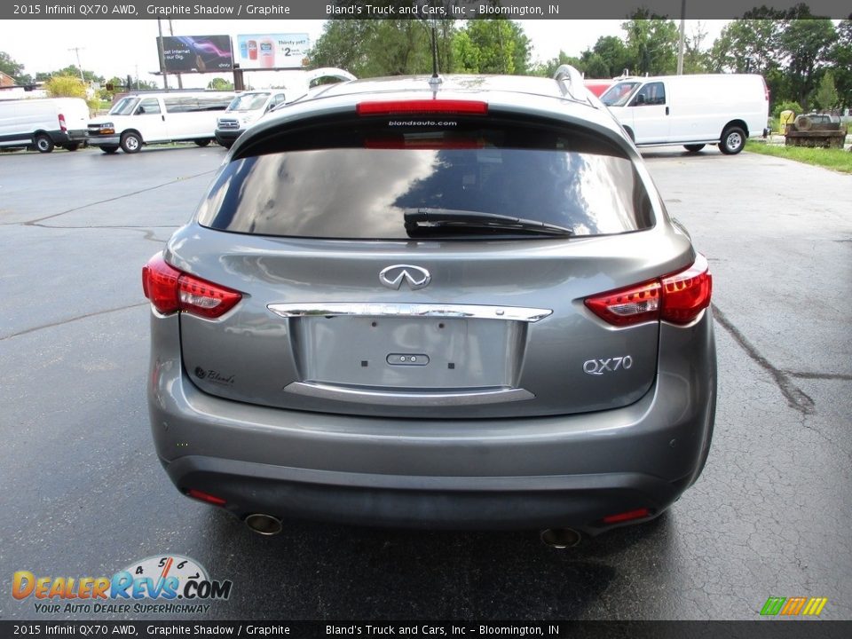 2015 Infiniti QX70 AWD Graphite Shadow / Graphite Photo #33