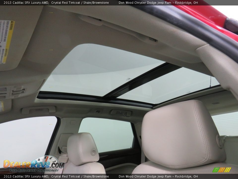 2013 Cadillac SRX Luxury AWD Crystal Red Tintcoat / Shale/Brownstone Photo #2
