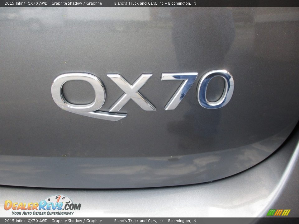 2015 Infiniti QX70 AWD Graphite Shadow / Graphite Photo #34