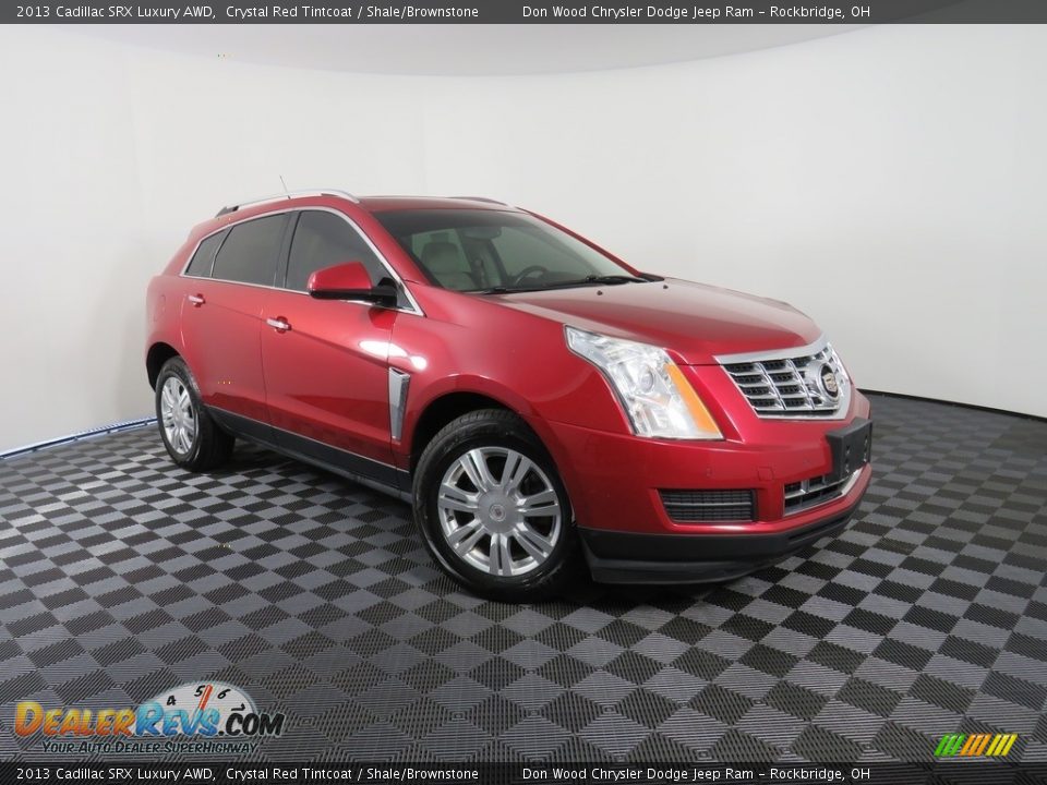 2013 Cadillac SRX Luxury AWD Crystal Red Tintcoat / Shale/Brownstone Photo #5