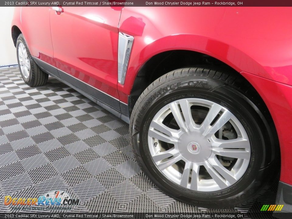 2013 Cadillac SRX Luxury AWD Crystal Red Tintcoat / Shale/Brownstone Photo #6
