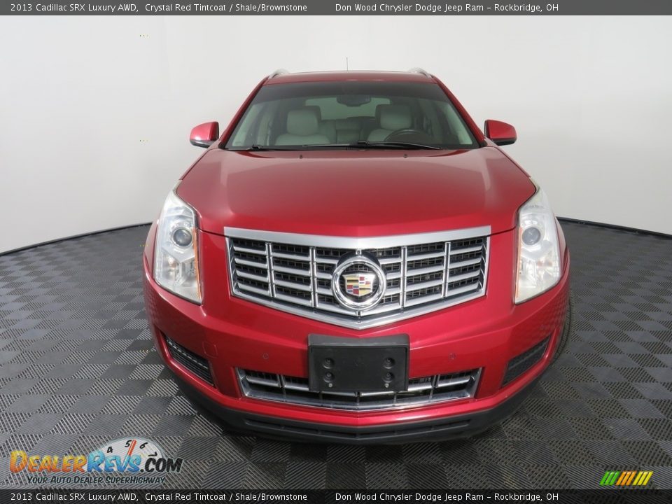 2013 Cadillac SRX Luxury AWD Crystal Red Tintcoat / Shale/Brownstone Photo #7