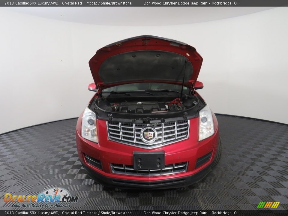 2013 Cadillac SRX Luxury AWD Crystal Red Tintcoat / Shale/Brownstone Photo #8