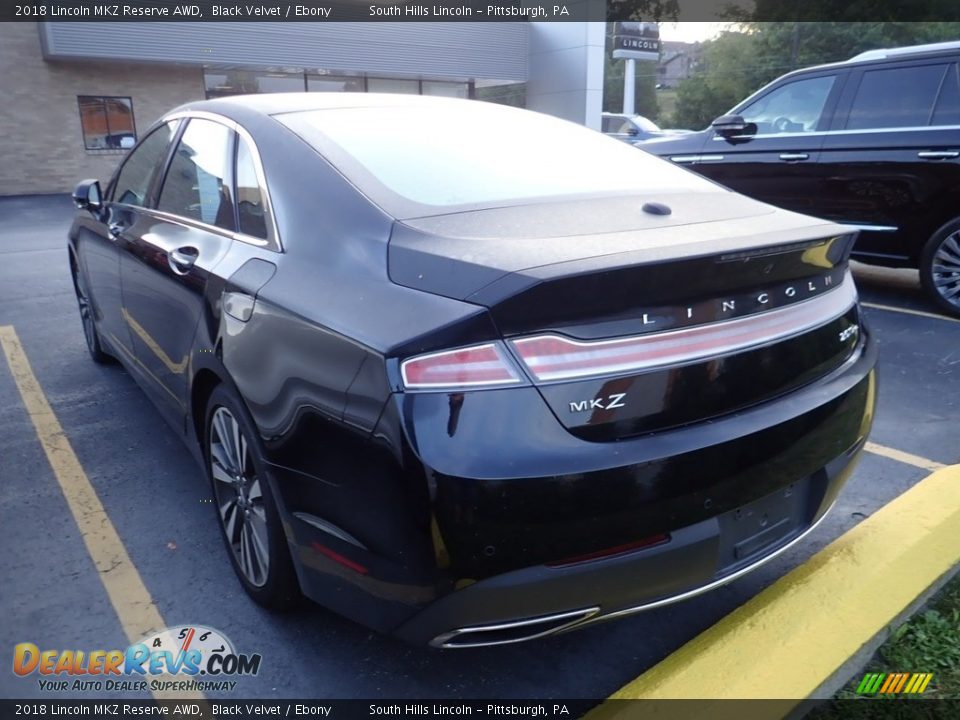 2018 Lincoln MKZ Reserve AWD Black Velvet / Ebony Photo #2