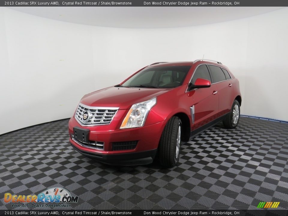 2013 Cadillac SRX Luxury AWD Crystal Red Tintcoat / Shale/Brownstone Photo #10