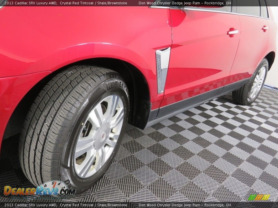 2013 Cadillac SRX Luxury AWD Crystal Red Tintcoat / Shale/Brownstone Photo #11