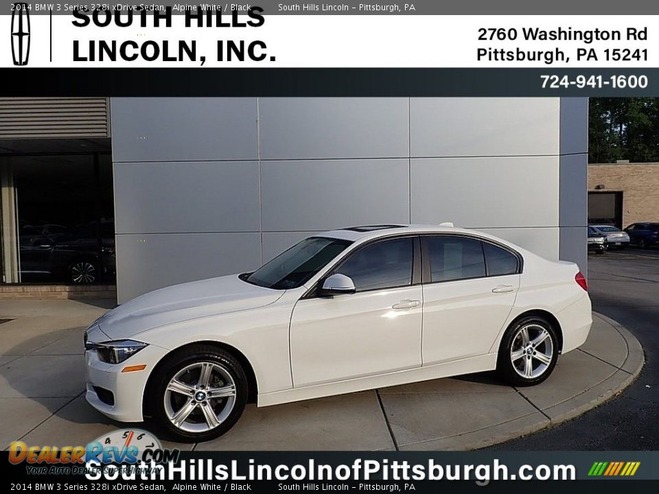 2014 BMW 3 Series 328i xDrive Sedan Alpine White / Black Photo #1