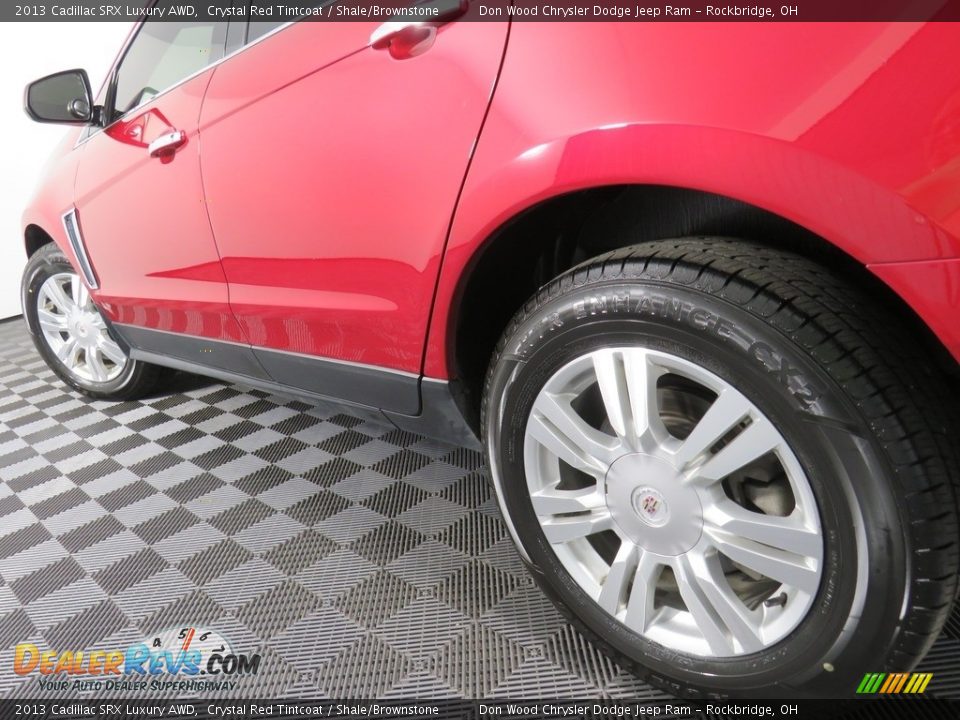 2013 Cadillac SRX Luxury AWD Crystal Red Tintcoat / Shale/Brownstone Photo #12