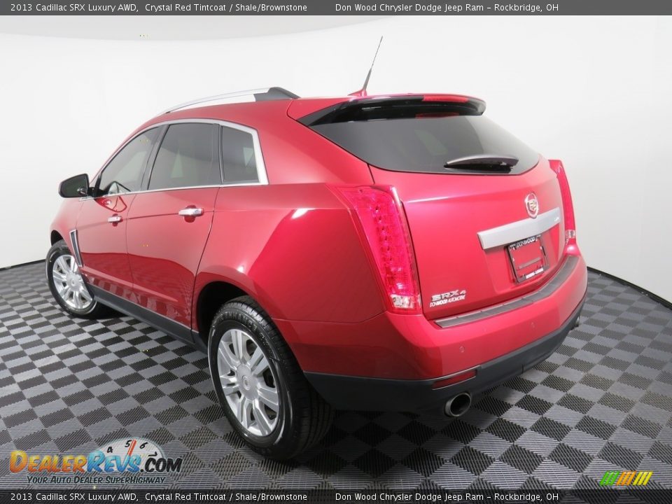 2013 Cadillac SRX Luxury AWD Crystal Red Tintcoat / Shale/Brownstone Photo #13